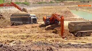 Hitachi Excavator ការងារនៅការដ្ឋានរលូននិងមានទំនុកចិត្តដោយសារ អេស្កាវ៉ាទ័រ \