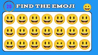 [ Test IQ Boost ] find the one out emoji | Challenge your brain / 🧠👉 🐦‍⬛ #longviralvideo #longplay