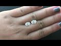 1.5 vs. 2 carat diamond size comparison oval diamonds