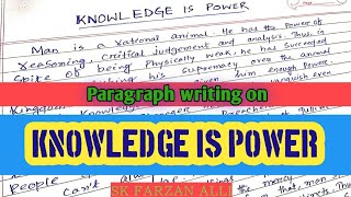 Paragraph Writing on \