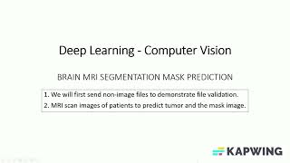 Computer Vision - Brain MRI Segmentation