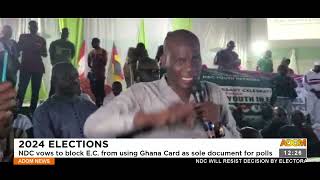 NDC vows to block EC from using Ghana card as sole document for polls - Premtobre Kasee (13-9-22)