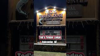 Teds TimberLodge-Holcombe, WI #wanderinwisconsin #wisconsin #fishfry #lodge #wibar #holcombe