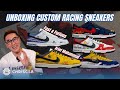 Unboxing Custom Racing Sneakers Fast & Furious, Arief Muhammad Rx7, F1 Redbull Ayrton Senna Williams