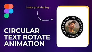 Circle Text Rotation Animation in Figma  |  MrSid