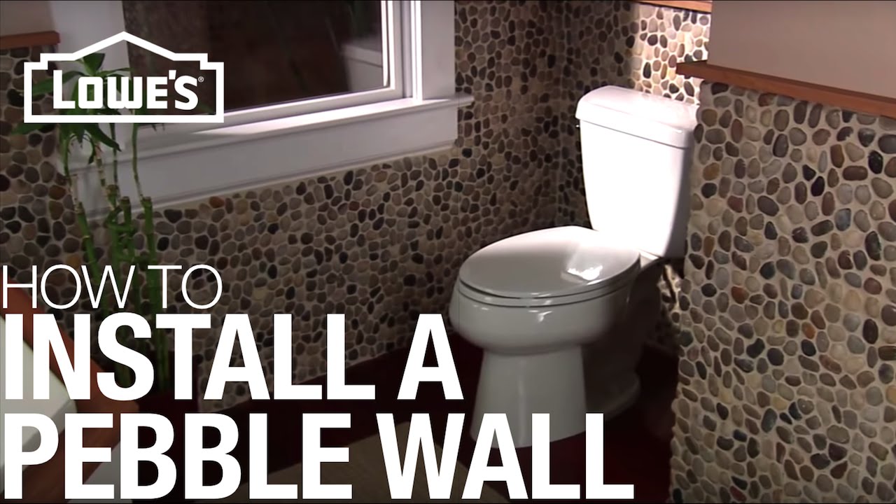 Install A Pebble Tile Accent Wall Installation Youtube