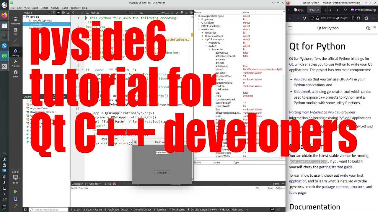 Pyside6 Qt For Python Tutorial For Qt C Developers January 2024