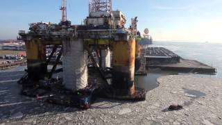 Semco Maritime - Rig Projects in Esbjerg Harbor