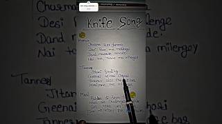 Knife Brows (lyrics) || Danda Nyoliwala song lyrics status😡😎 #dhandanyoliwala #yt #viralsong #shorts