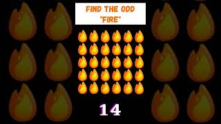 Find The Odd Fire Out 🔍l Emoji Puzzle # 190 | Test Your Eyesight 👀