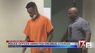 Fayetteville police officer arrested on drug charges