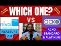 NIVA Bupa Reassure 2.0 vs ACKO Platinum & Standard Plans : A Complete Comparison |