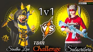 NEW YEAR SPECIAL 1VS1 TDM  CHALLENGE 💪||GIRL GAMER || #kannadabgmilive #telugu #bgmi   #viral