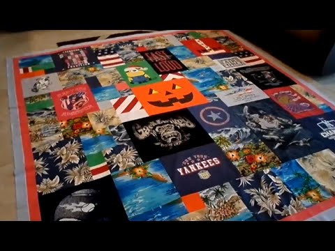 How to Make a Collage Style T-Shirt Quilt How to Make a Collage Style T-Shirt Quilt