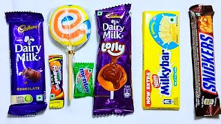 🍭 Tapping on Colorful Rainbow Lollipop Candy, Snickers Chocolate \u0026 Other Chocolate ASMR Sounds 🍫