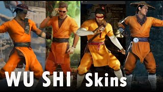 Mortal Kombat 1 ALL WU SHI Skins Costumes Kung Lao, Raiden, Kenshi \u0026 Johnny C gameplay MK1