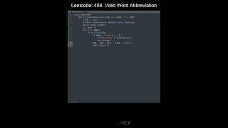 Leetcode 408. Valid Word Abbreviation in Python | Python Leetcode | Python Coding Tutorial | ASMR
