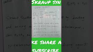 skraup synthesis #iitjee #neet #Bsc#iitjam#organicchemistry#name rexn