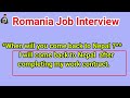 romania interview questions and answers l romania job interview questions l bidesh job interview