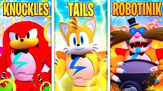 TRANSFORMAÇÕES DE FIVE NIGHT KNUCKLES, TAILS E ROBOTINIK NO ROBLOX🤩