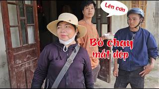 Đang dọn nhà cho Cu Nhỏ thì cô bán vé số cầu cứu, gặp cảnh này Hải cũng bỏ chạy mất dép.