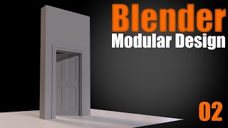 Blender Modular Design - 02 Simple Blockout and Grid Obedience