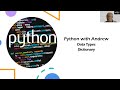 Python Data Types - Dictionary