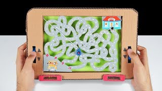 DIY How to Make Marble Puzzle Game from Cardboard