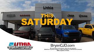 It's Test Drive Saturday at Lithia CJDR of Bryan!