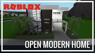Roblox Welcome To Bloxburg Modern One Story Home - modern roblox houses for bloxburg 30k