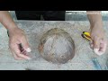 how to make a hanging pot from coconut coir