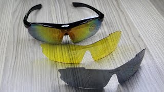 Тактические очки со сменными линзами Robesbon 0089 Tactical Cycling Glasses 3 Lenses