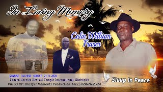 In Loving Memory of Colin William Fraser