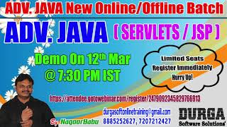 SERVLETS & JSP Online Training in DURGAOSFT