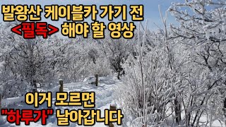 🔥🔥발왕산 케이블카 가시는 분들!!!! 제발 필독, 시청 바랍니다!!!🔥🔥 아무도 피해 보지 않기를 바라며 올립니다.