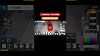 HOW TO MAKE (DETAILED) LIGHTNING MCQUEEN DESIGN 🥹🔥 | CARS MOVIE | CAR PARKING MULTIPLAYER #shorts
