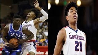 【バスケ】激闘！ザイオン・ウィリアムソンとマッチアップ！怪物VS日本のエース！【八村塁】Duke vs Gonzaga【rui hachimura VS Zion WIlliamson】