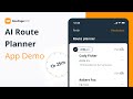 AI Route Planning App | Route planner for field sales | Demo