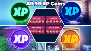 All 99 XP Coins Location Guide (Week 1 - Week 10) - Fortnite Chapter 2 Season 3