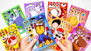 PAW Patrol Sticker Book Decorating | Chase, Ryder, Rubble, Marshall, Rocky, Skye, Zuma, Everest