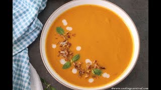 Vegan One Pot Ginger Garlic carrot soup | Vegetarian Instant Pot Soup