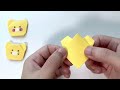 origami chunsik finger doll💛 how to make cute bear