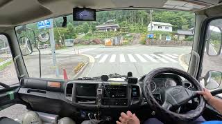 4K【トラック運転手】リアルな運転風景！　県道427号線～　神河町　神崎病院前へ走ってみた