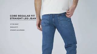 Regular Fit Straight Leg Jeans Lee