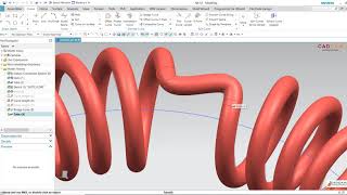 NX 12 Tutorial #57 | Feature Helix Modeling