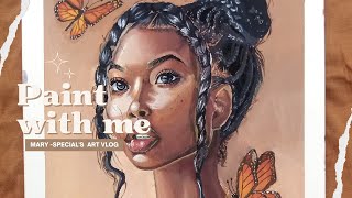 Paint with me ; Art vlog