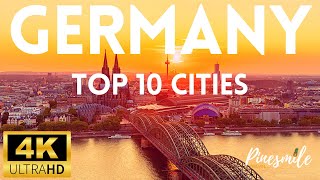 BEAUTY OF GERMANY CITIES 4K ULTRA HD Drone Video - 10 Best Cities in Germany 🇩🇪 (60 FPS)