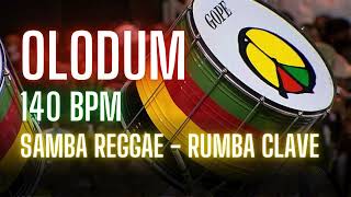 OLODUM - SAMBA REGGAE Nº 05 - RUMBA CLAVE - 140 BPM - BRAZILIAN PERCUSSION #olodum #sambareggae