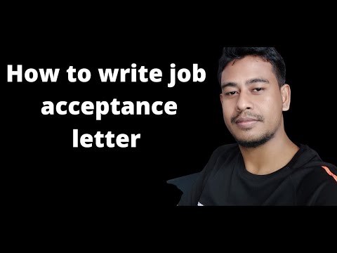 How to write acceptance letter in against of offer of appointment How to write acceptance letter in against of offer of appointment