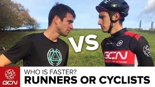 Running Vs. Cycling | Who Is Faster - GCN Or GTN?